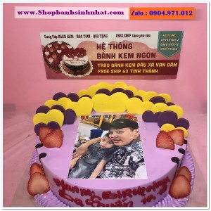 Bánh Sinh Nhật In Hình Ảnh - H423